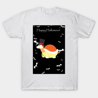 "Happy Halloween" Spooky Dapper Turtle T-Shirt